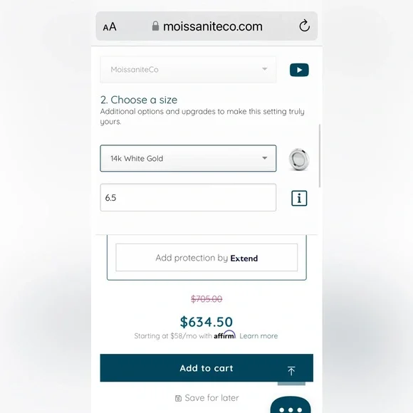3mm Princess Moissanite Milgrain Anniversary Ring #ann183b white gold - Picture 6 of 10